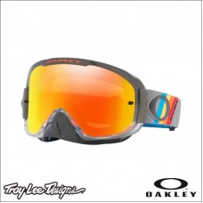 Oakley O Frame 2.0 PRO MX TLD Grey Stripes - Fire Iridium